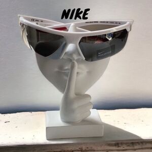 NIKE NEW GALE FORCE 71 MM SUNGLASSES WHITE/SILVER FLASH UNISEX